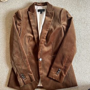 Jcrew velvet blazer size 2